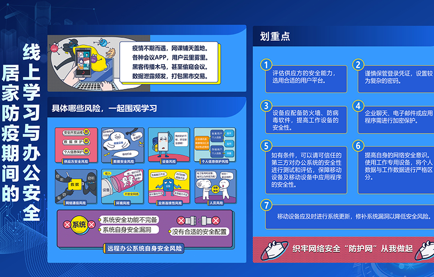 居家防疫期間的線上學習與辦公安全