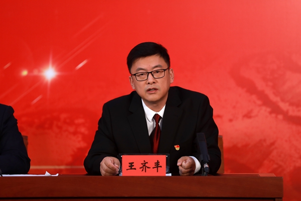 龍江森工集團副總經理王齊豐。石啟立攝