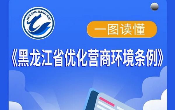 一圖讀懂《黑龍江省優化營商環境條例》