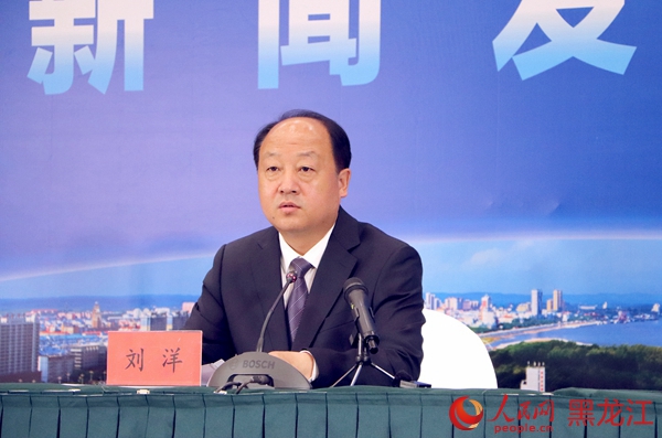 黑河市人民政府副市長劉洋。人民網(wǎng) 張哲鑫攝