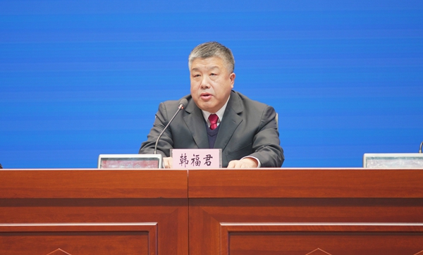 黑龍江省水利廳副廳長韓福君。劉心楊攝