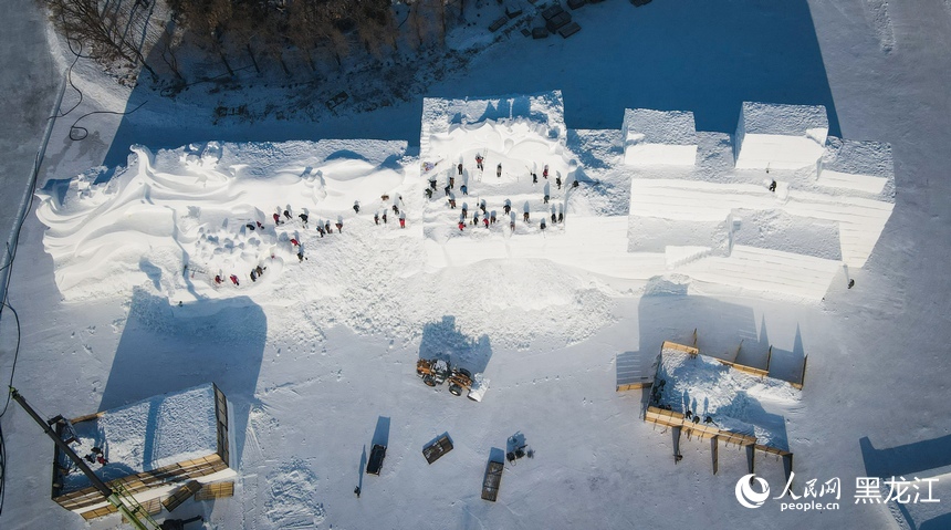 哈爾濱打造夢幻“雪世界”