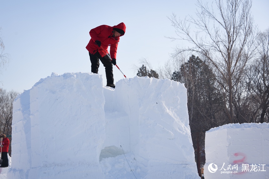 哈爾濱打造夢幻“雪世界”
