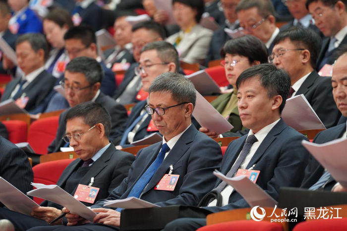 黑龍江省兩會現場。人民網記者 蘇靖剛攝