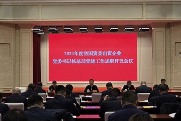 出資企業(yè)黨委書記抓基層黨建工作述職評(píng)議會(huì)議舉行