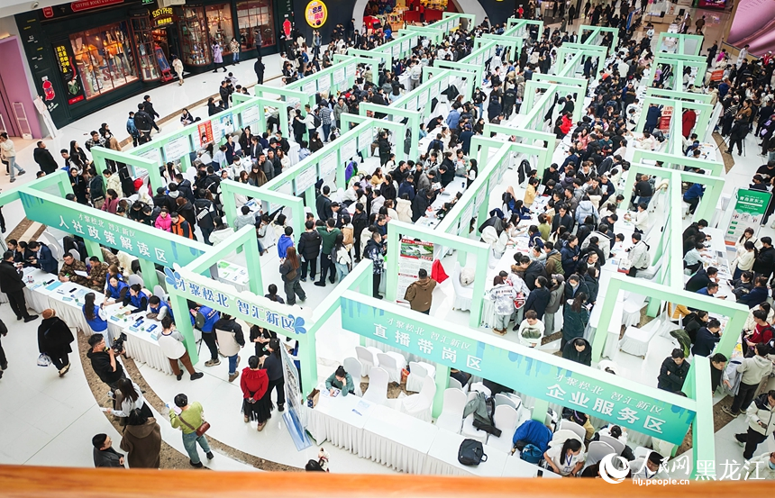 哈爾濱：春風送崗招聘忙