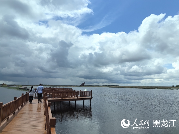 富錦國家濕地公園已成為當地的“生態名片”。人民網 尚城攝